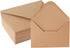 V-flap Kraft Envelopes, 50 Pack, 4 x 6 Inch, A4 Envelopes, Card Envelopes, Brown Envelopes, Kraft Paper Envelopes for Invitations, Postcard Envelo...