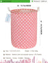 LANGYASHAN Laundry Basket Canvas Fabric Collapsible Organizer Basket for Storage Bin Toy Bins Gift Baskets Bedroom Clothes Children Nursery Hamper...
