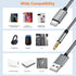 USB C to 3.5mm Aux Audio Cable with Charging, 2 in 1 USB C to 3.5mm Car Stereo Headset Audio Cable with PD 18W Charging Compatible with iPhone 15/...