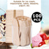HANSGO 100PCS Wooden Ice Cream Spoons, Mini Tasting Spoons Wooden Small Dessert Spoons Sample Spoons for Crafts Tasting Sampling...