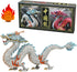 Gemini&Genius Chinese Dragon Toys, 2024 Year of The Sea Dragon Mascot Action Figures, Standing Dragon Animals, Toy Gifts or Ornament for Chinese N...