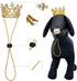 PET SHOW 2pcs Small Dog Crown Headband Puppies Rabbit Cat Hat for Birthday Party Silver Gold Rhinestone Faux Pearl Crown for Boy Girl Wedding Hair...