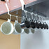 Adjustable Under Cabinet Coffee Mug Holder - Space-Saving Solution for Your Kitchen-Standard Cabinet Water Cup Organizer-2 Sets ?12 Mobile Hooks-W...