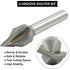 60 Degree Carbide Tip V-Groove Engraving Bit Router Bit, 1/2 Inch Cutter Diameter with 1/4 Inch Shank Cemented Carbide Woodworking Cutting Tools...