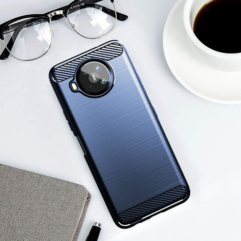 Osophter for Nokia 8.3 5G Case,Nokia 8V Case Shock-Absorption Flexible TPU Rubber Protective Cell Phone Cover for Nokia 8.3(Navy Blue)...