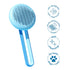 Furtastic Pet Brush - Gentle, Self Cleaning Brush for Dogs and Cats - Deshedding Slicker Brush Maintains Healthy Coat, Distributes Natural Oils...