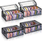 AVLA 4 Pack Hat Storage for Baseball Caps, Non-woven Wide Hat Organizer, Large Sports Hat Storage Bag, Hat Racks Holder for Closet with 2 Sturdy H...