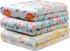 2 Ply Silky Mink Embroidered Baby Blanket, Reversible Garden Rose Print, (Aqua, 30 in. x 40 in.)...