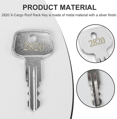 2820 X-Cargo Luggage Roof Replacement Key,X-Cargo Roof Rack Key Karrite Ski Bike xcargo Carrier Skyline Sportrack XL,Replacement Keys for X-Cargo ...