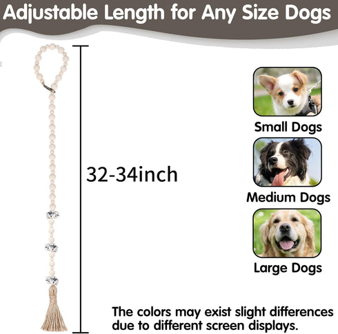 Dog Doorbells, Dog Doorbells for Potty Training, Adjustable Hanging Door Bell with 9 Bells Dog Bells to Go Outside for Small Medium Large Dogs (Na...