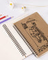 A5 Softcover Spiral Notebooks Blank Journals 2-Packs, Unlined Sketch Books Writing Pad Bullet Travel Memo Notepads Diary Planner for Work Women, 1...