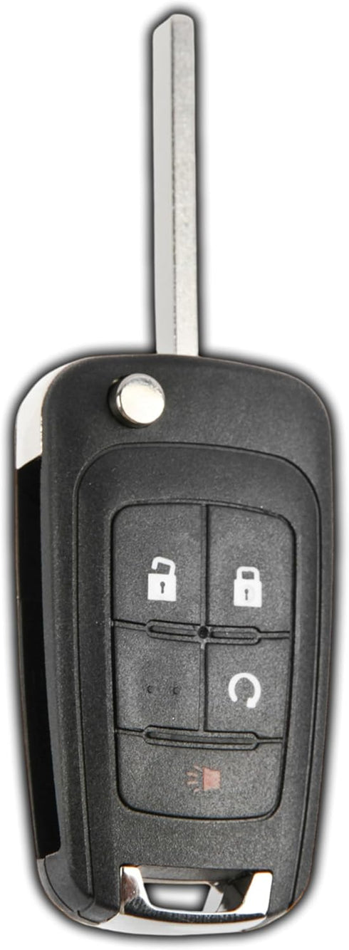 KeylessOption Key Fob Replacement for 2010 2011 2012 2013 2014 2015 2016 2017 2018 2019 GMC Terrian Buick Encore Chevrolet Impala Sonic Remote, 4-...