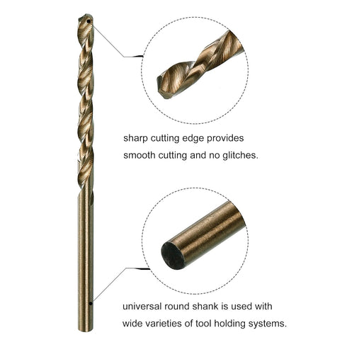 uxcell Tap and Die and Drill Bit Set, M3 x 0.5 Left Hand Thread Milling Tap and Round Die, 2.5mm Cobalt High Speed Steel Twist Drill Bit...