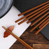 10 Pairs Wooden Chopsticks Reusable Chop Sticks Dishwasher Safe Chinese Wooden Chopsticks Handmade Chopstick Natural Health for Cooking Eating Res...