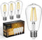 Dimmable Edison LED Light Bulbs 60 Watt Equivalent, 6W 2700K Warm Light E26 LED Bulbs for Table Lamp Bathroom Vanity Outdoor Wall Light ST58, 750L...