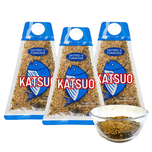 Japanese Style Furikake, Katsuo Bonito 1.76 Ounce (Pack of 3) - Japanese Rice Seasoning Umami Flavor with Seaweed Flakes, Sesame Seeds, and Katsuo...