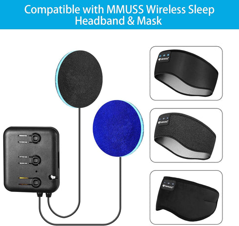Bluetooth-Module V5.2 Replacement Speakers with Ultra Thin Stereo,Pillow Speaker with Mic, DIY Headset, for Sleep Headphones, Beanie,Headband Side...