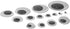 Variety Value Pack 1 Box Approx 1120 pcs 0.16 inches to 1 inch Round Plastic Self Adhesive Black Googly Wiggle Eyes Wide Assorted Sizes...