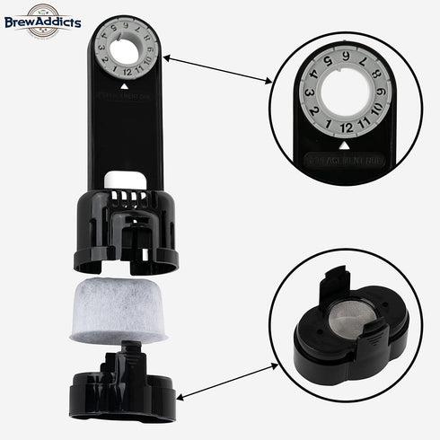 Water Filter for Keurig 1.0 Coffee makers. Starter Kit: 6 filters & 1 Filter Holder. Replacement Water Filter Cartridges Kit Compatible with Class...