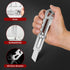 7-In-1 Mutipurpose Utility Knife, Stainless Steel Retractable Box Cutter, Heavy Duty Snap off Cutter Knife with 10PC 18MM SK5 Blades, Safety Lock ...