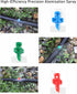 150 Pcs Micro Sprayer Refraction 90/180/360 Degree Automizing Sprinkler Nozzle Irrigation System Garden Lawn Plant Irrigation Water Sprinkler...