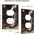 American West Themed Boots 1 Gang Outlet Covers Decorative Single Duplex Wall Plate Receptacle Switchplate Western Wood Barn Plank Farmhouse Count...
