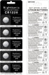 15 Count CR1220 Battery 3V Lithium Button Cell Coin 1220 Batteries...