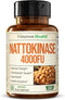 Nattokinase Supplement - Japanese Natto Superfood with High Potency Enzymes. Nattokinase 4000 FU. Balanced Circulation Supplements for Heart Healt...