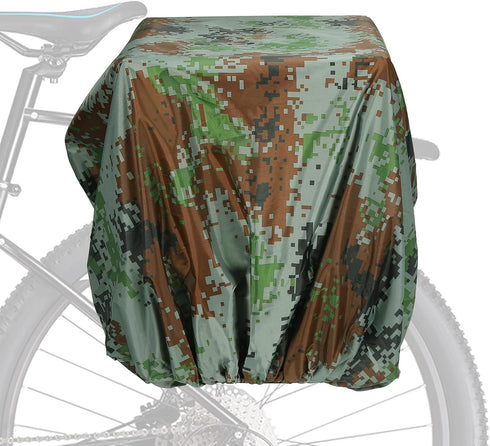 PATIKIL 100L Bicycle Rear Rack Rain Cover, Bike Trunk Rain Cover Waterproof Cycling Rain Cover for Mountain Cycling Hybrid Bike, L, Camouflage...