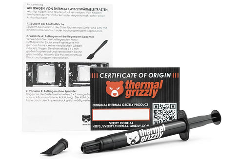Thermal Grizzly Aeronaut - 3.9 Gram/1.5 ml - High Performance Thermal Paste - Ideal Entry Level Thermal Grease - Compatible with Most Cooling Solu...