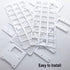 Plastic Test Tube Rack 2 Pack 24 Holes Lab Test Tube Rack Holder for 25mm and Below The Test Tubes, Detachable, White...