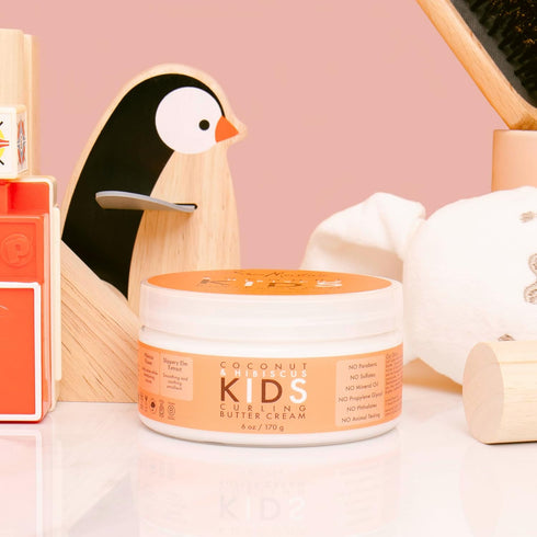 SheaMoisture Curling Styling Cream For Curl Definition Coconut & Hibiscus Curl and Detangle Kids Hair 6 oz...