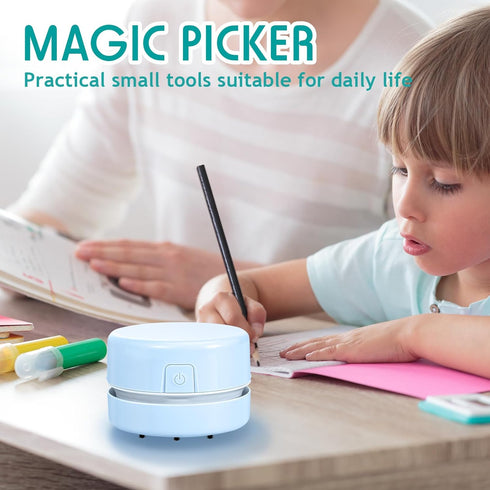 Honoson 2 Pcs Painting Tool Drill Quicker Picker for Spilled Diamonds 5D Painting Accessories Vacuum Cleaner Mini Table Desktop Sweeper Organizer ...