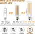 JD E11 LED Bulb Dimmable, E11 120V 100W Halogen Equivalent, T3/T4 Mini Candelabra Base, 10W 1000 LM E11 Bulbs for Ceiling Fans, Chandeliers, Cabin...