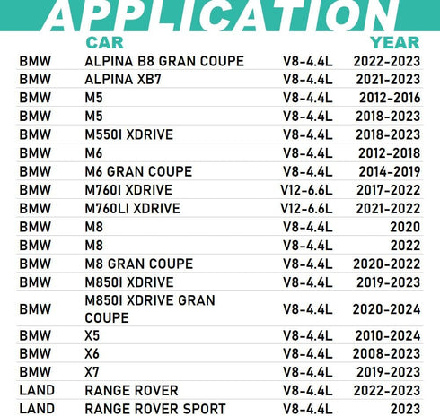Oil Filter Fits BMW V8 4.4L 550i 650i 750i 750Li Alpina B7 M5 M550i M6 M760i M8 M850i X5 X6 X7 | Part No. 11427580676 11427583220 11427600089 1142...