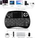 iPazzPort (Newest Upgrade) Mini Bluetooth Keyboard with Touchpad (Handheld Keyboard), Backlit Mini Wireless Keyboard with 2.4G USB Dongle for Goog...