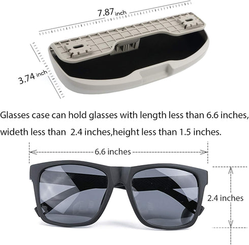 Jaronx Sunglasses Holder for BMW 1' E81 E82, 3' E90 E91,5' E60 E61,X1 E84, Glasses Holder Sunglasses Case Storage Box Replace for Driver Side Over...