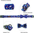 Lionheart glory American Flag Dog Collar 4 of July Dog Bow Collar Independence Day Heavy Duty Adjustable Patriotic Dog Collar with Bowtie for Larg...