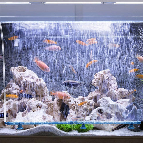 Quickun Aquarium Air Stone Bubble Wall Tube Oxygen Diffuser Bar Decor Accessory for Fish Tank 28 Inch Length,1PCS...
