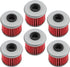 6 Pack Yerbay Compatible Motorcycle Oil Filter for Honda CRF150R CRF250R CRF450R CRF450X CRF250X...
