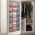 Over The Door Hanging Shoe Rack Organizer 18 Pockets Organizer with 6 Extra Large Mesh Pockets for Shoe Holder Storage (18 Pockets)...