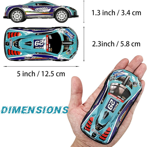 5 inch Pull Back Cars 3 Pcs Race Cars Toys Vehicles Set, Friction Powered Cars Toys for Toddlers 3 4 5 6 7 Years Old Kids for Boys Girls...