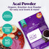 Navitas Organics Acai Powder – for Smoothie Bowls, Oatmeal, Dips, Sauces & More – Antioxidants, Omega 3 6 9, Fiber - USDA Organic, Non GMO, Kosher...