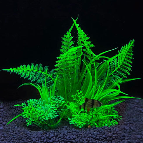 Artificial Aquarium Plants Plastic, Fake Plants for Aquarium Fish Tank, Realistic Plant 10PCS...