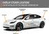 Logo Decal Overlay Stickers for Tesla Model 3 (2017 to 2023), Standard Wrap, 11-pc Set (Gloss Black)...