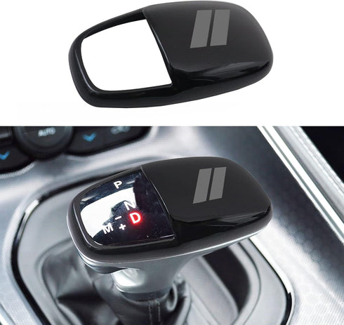 SENSHINE Gear Shift Knob Head Cover for Dodge Charger Challenger Accessories 2015-2023 2024 Durango 2016-2024 ABS Interior Shell Insert Decoration...