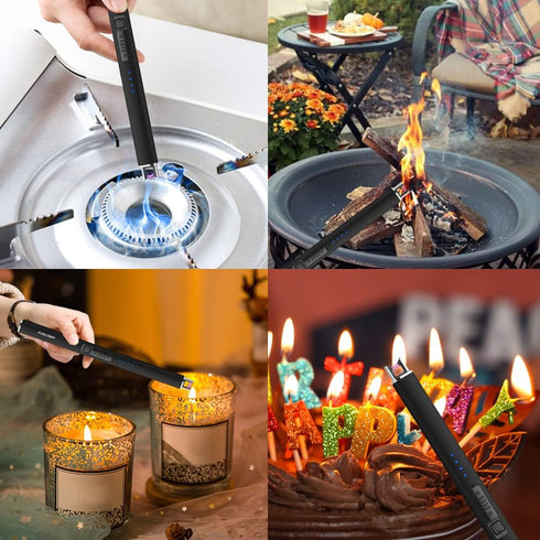 ARECTECH Electric Candle Lighter with Type-C Cable Birthday Gift for Man Women Wife Rechargeable Plasma Arc Lighters for Candle Camping Kitchen St...