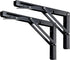 Toirxarn 8" Heavy Duty Black Folding Shelf Brackets - Steel Collapsible Bracket for Space Saving Wall Mounted Desk, DIY Workbench, Foldable Table ...