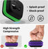 MOLOVA 2Pack Square Earbud Case Portable EVA Carrying Case Storage Bag Cell Phone Accessories Organizer with Carabiner for Earphone, Earbud, Earpi...