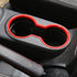 CheroCar for JK Front Water Cup Holder Trim Cover for Jeep Wrangler JK JKU & Unlimited 2010-2018, ABS Interior Decor (Red)...